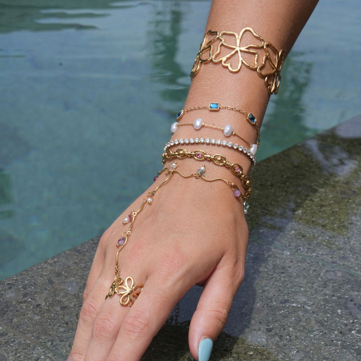 Nuvia Pearl Bracelet | 18K Gold