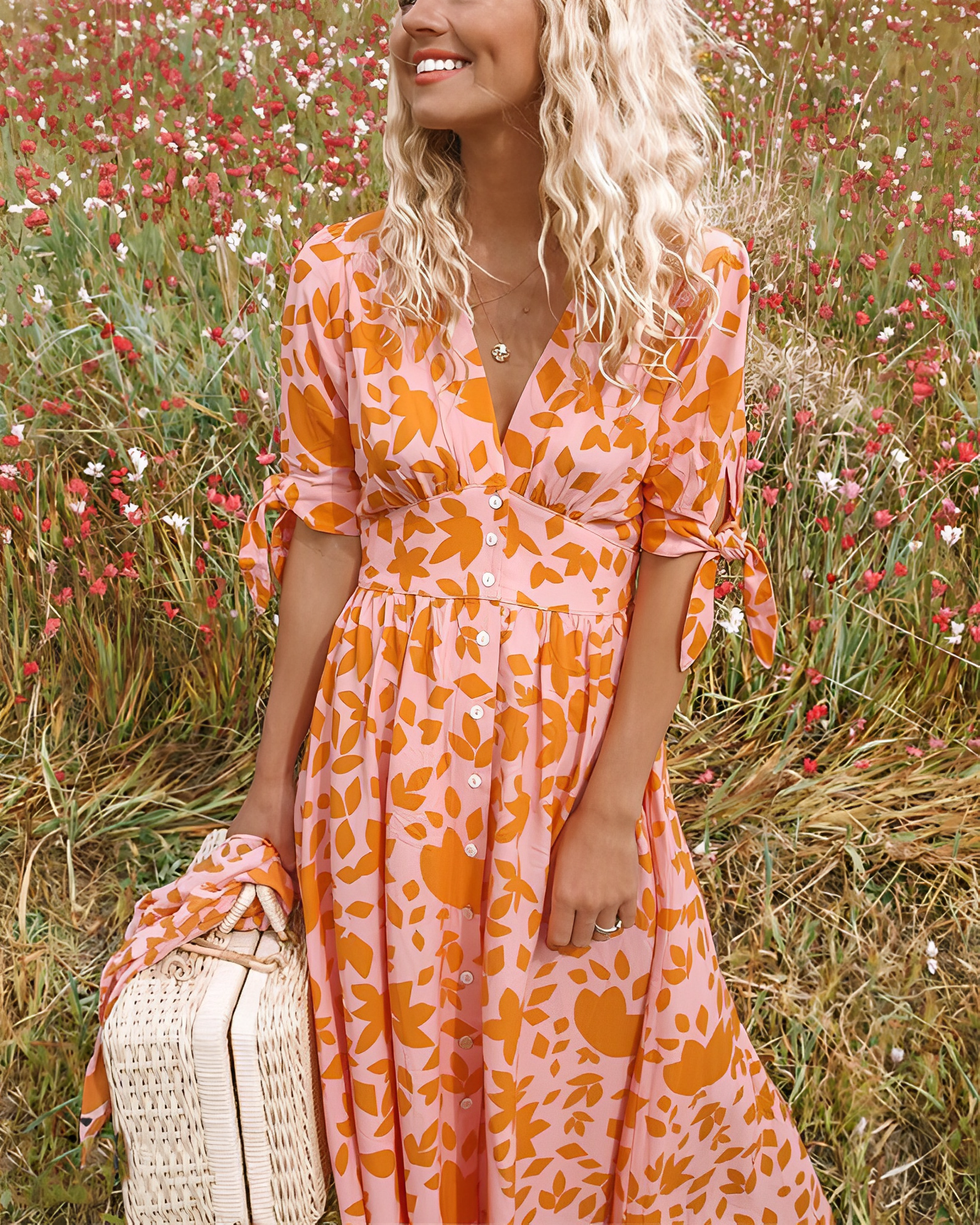 Women's Patterned Summer Dress | Chic Printed A-Line Dress
