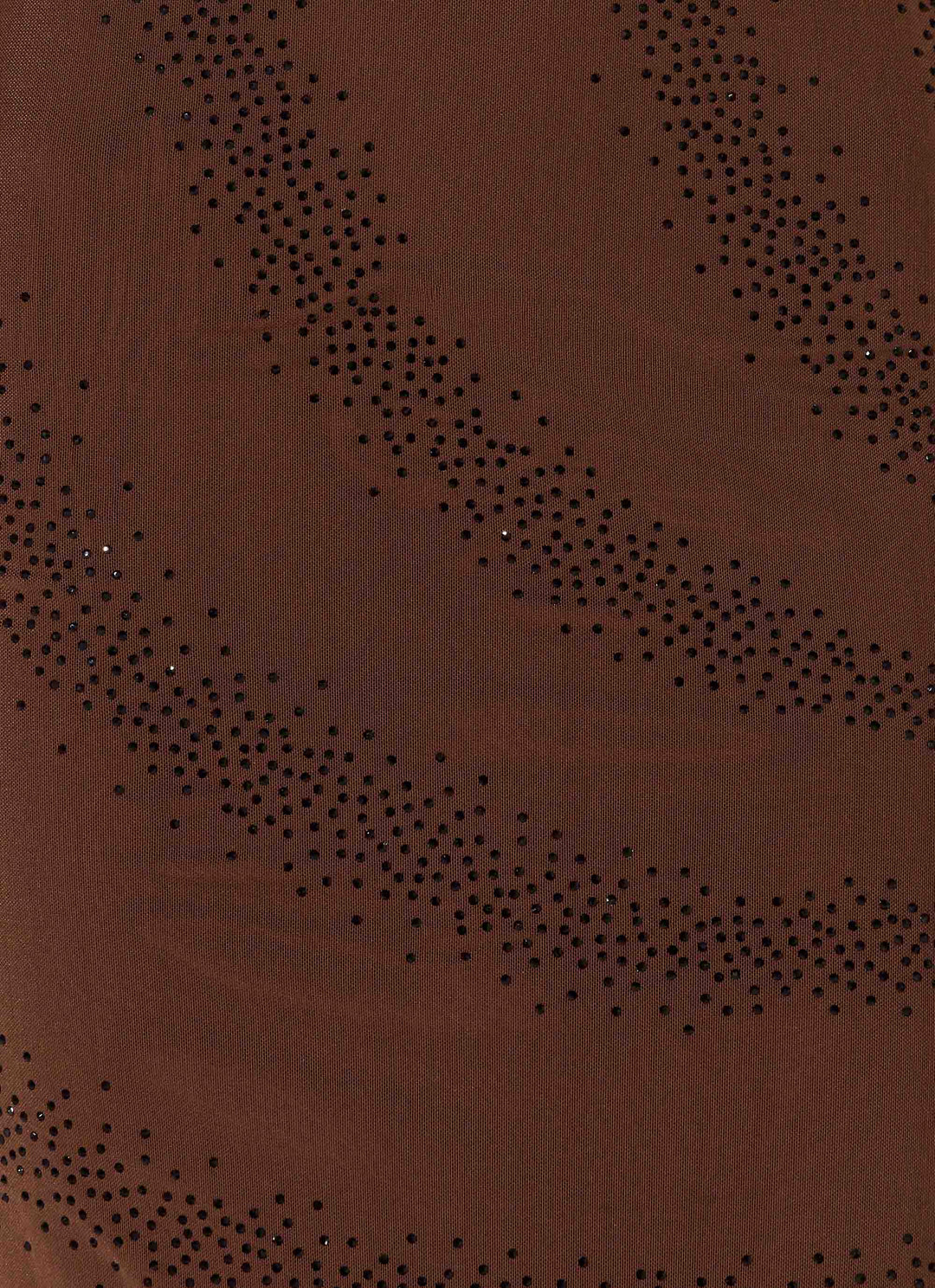 Belisse Beaded Mesh Maxi Dress Chocolate