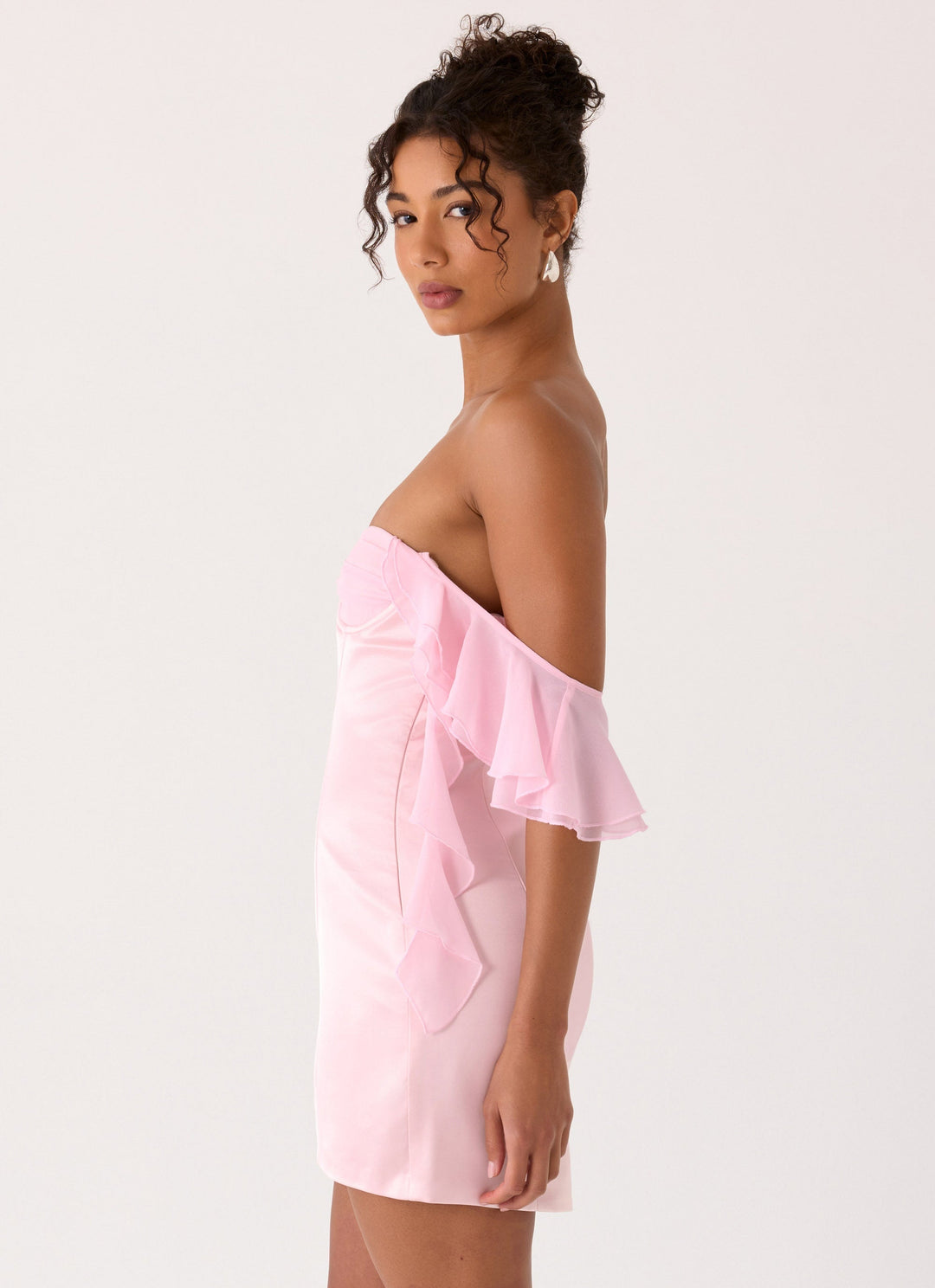Bex Strapless Mini Dress Pink