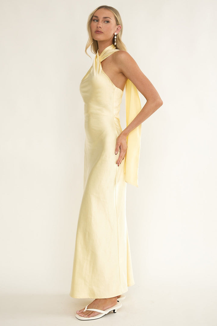 Alvara Halter Maxi Dress Butter