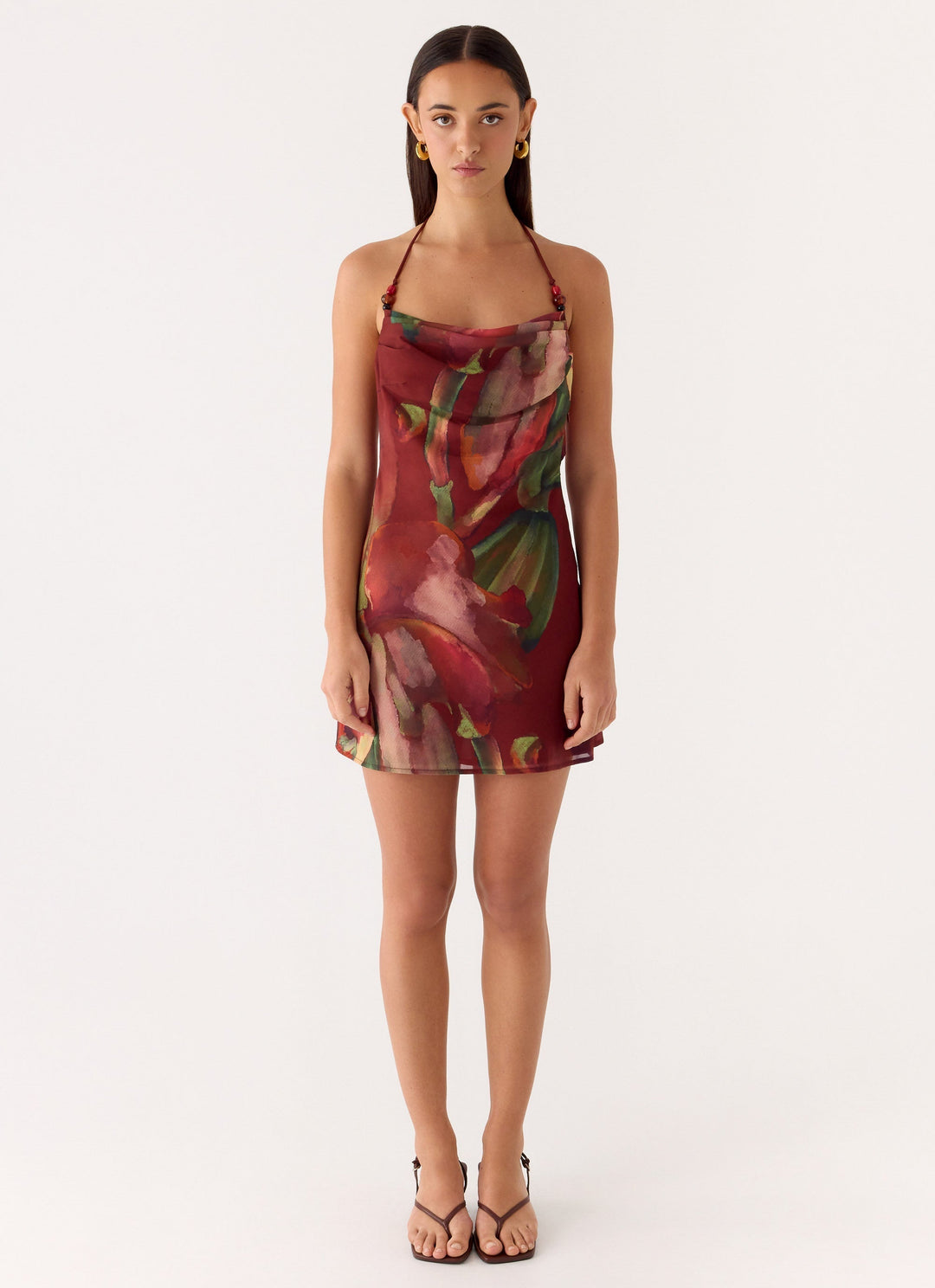 Camilla Cowl Mini Dress Cuba