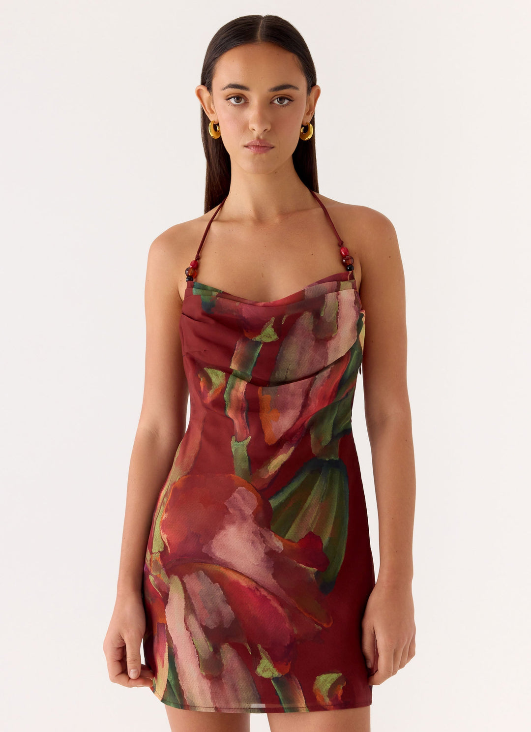 Camilla Cowl Mini Dress Cuba