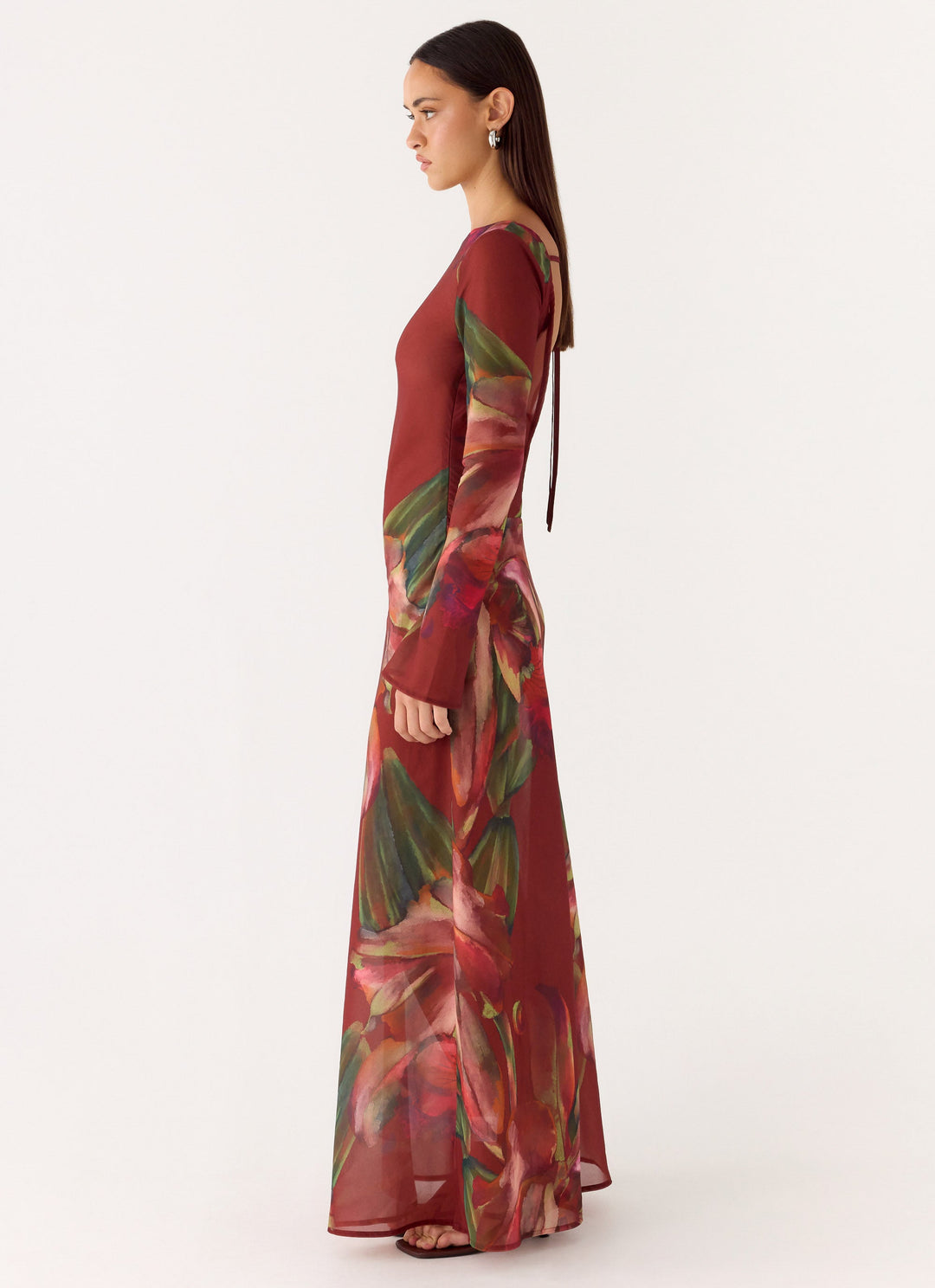 Charmayne Chiffon Maxi Dress Cuba
