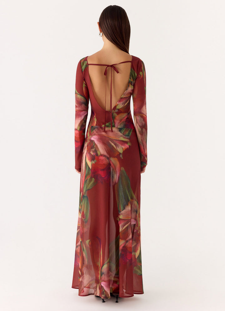 Charmayne Chiffon Maxi Dress Cuba