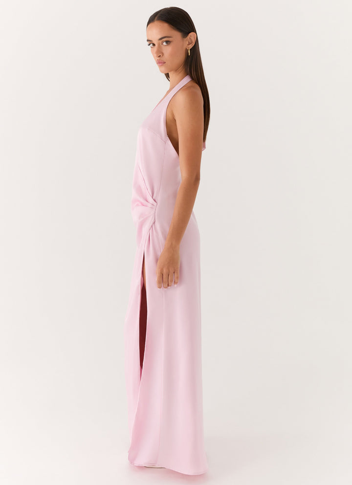 Chellie Wrap Maxi Dress Pink