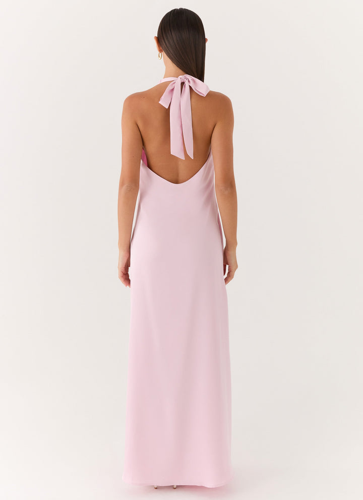 Chellie Wrap Maxi Dress Pink