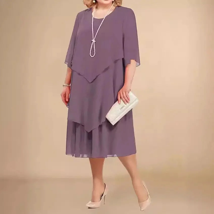 Cocktail Dress | Flowing Midi Style Elegant Design