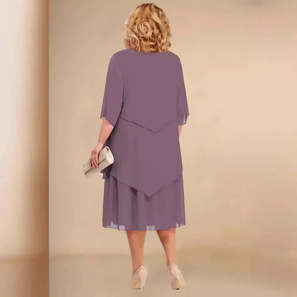 Cocktail Dress | Flowing Midi Style Elegant Design