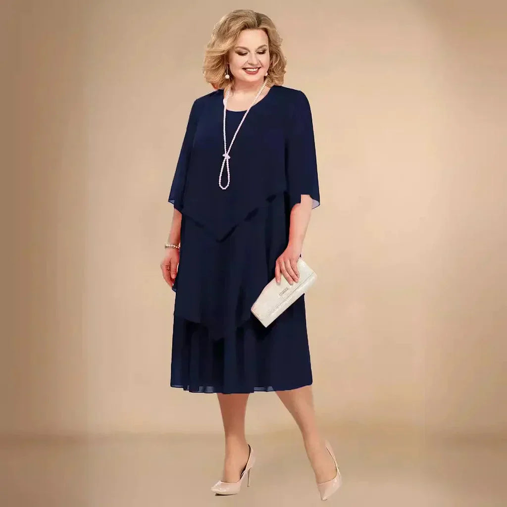 Cocktail Dress | Flowing Midi Style Elegant Design