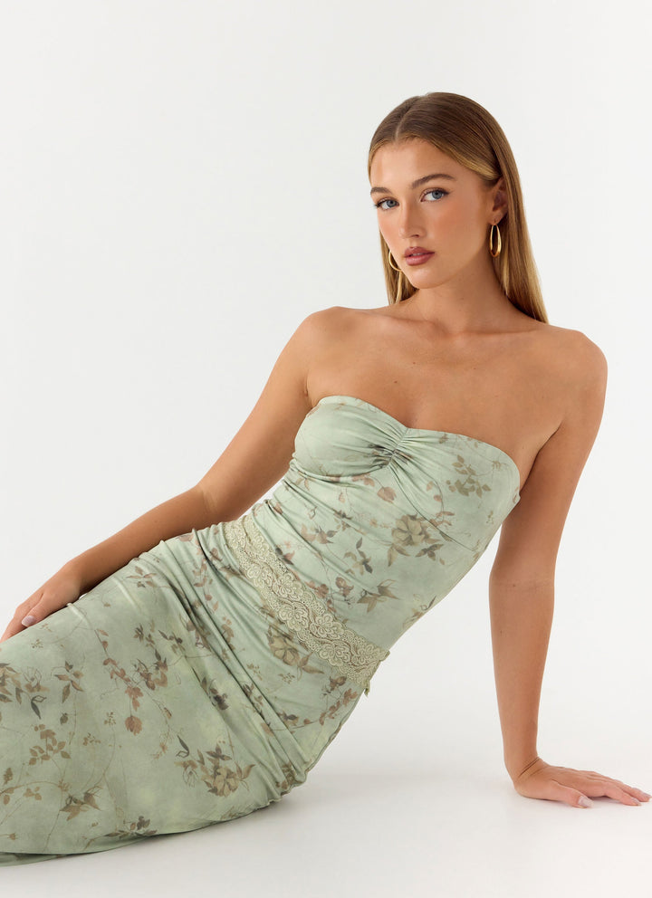 Come Through Maxi Dress Wispy Fern