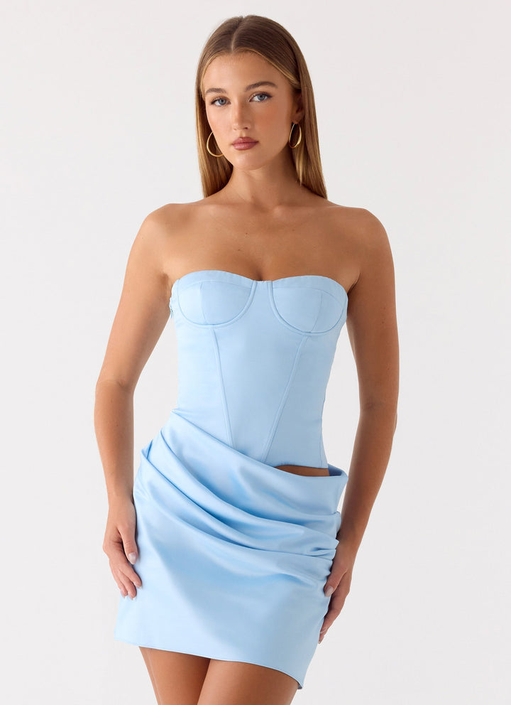 Cosmala Mini Dress Light Blue
