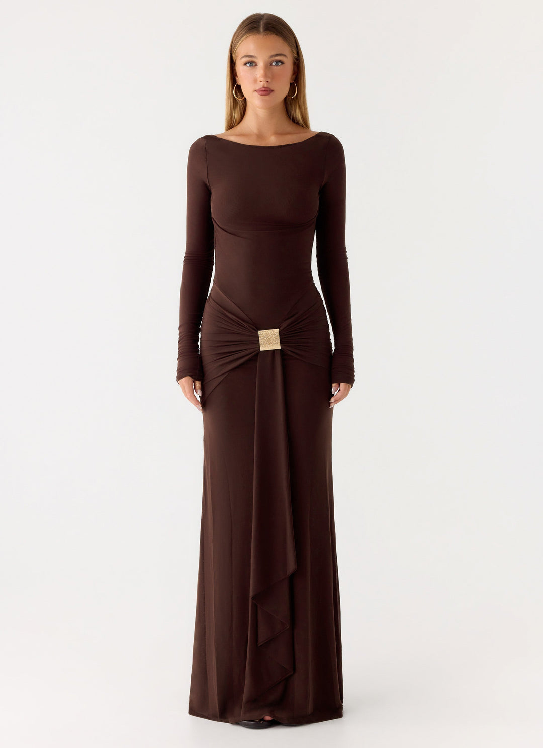 Dray Maxi Dress Chocolate