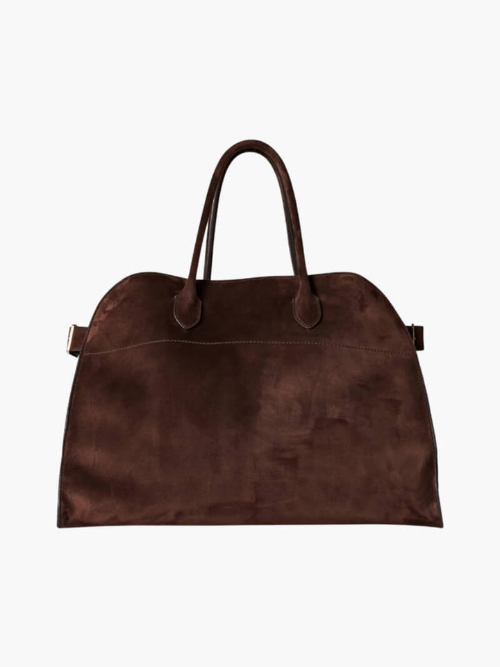 Large Faux Suede Shopper Bag