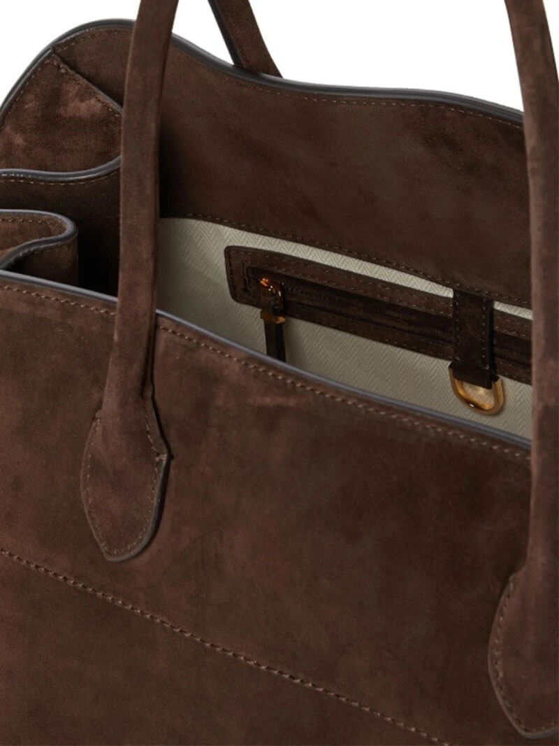Large Faux Suede Shopper Bag