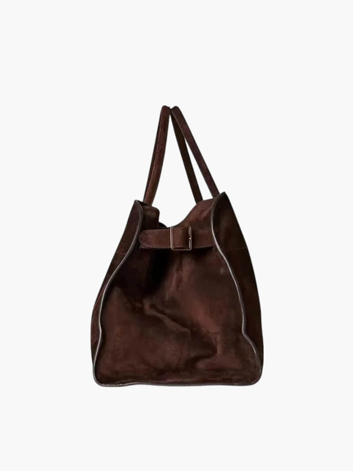 Large Faux Suede Shopper Bag