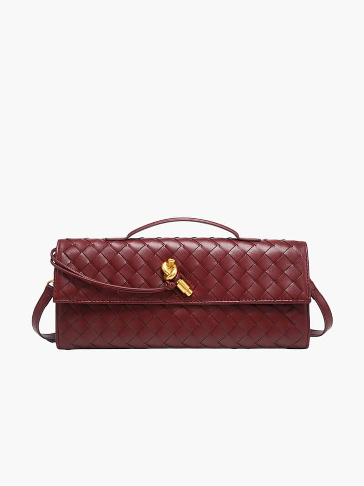 Woven Faux Suede Knot Bag