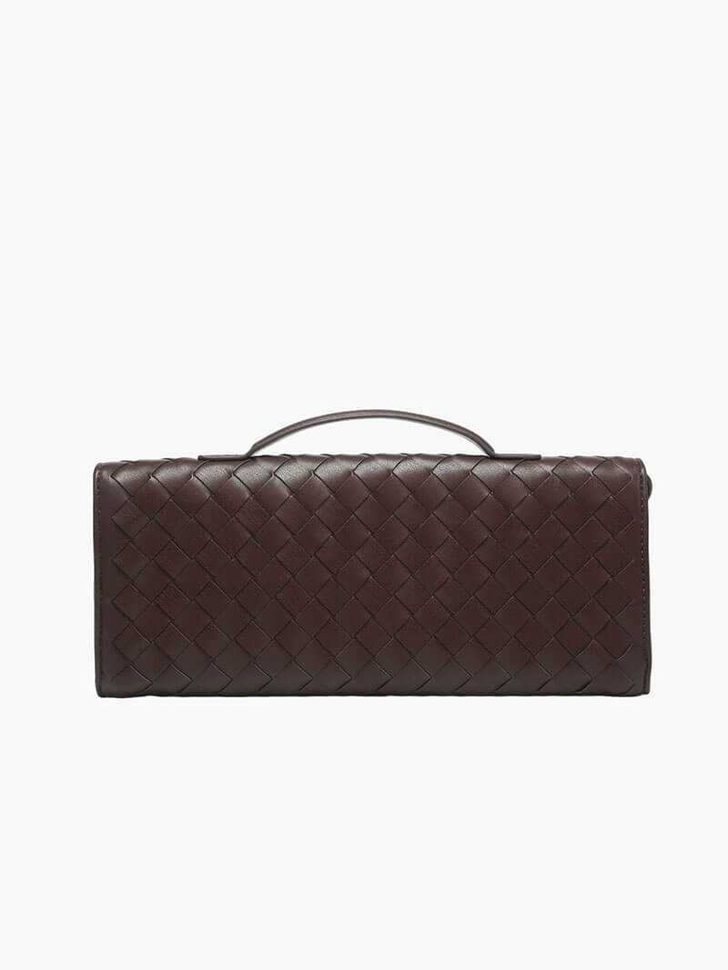 Woven Faux Suede Knot Bag