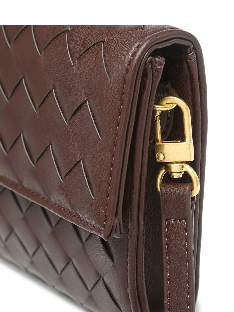 Woven Faux Suede Knot Bag