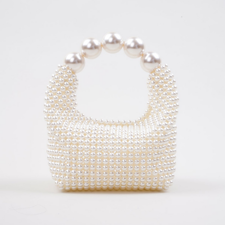 Pearl Embellished Mini Statement Bag