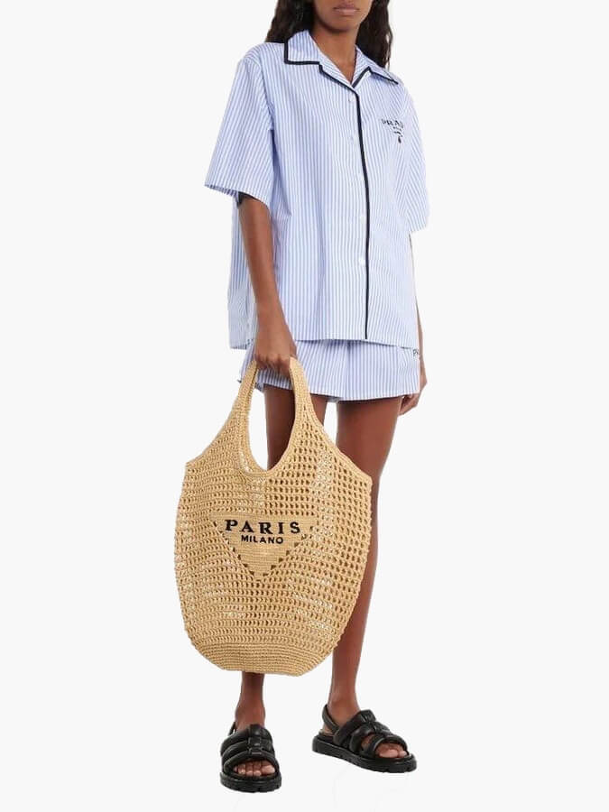 Straw Woven Shoulder Beach Bag