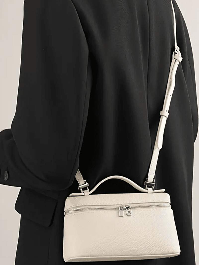 Structured Top Handle Crossbody Bag