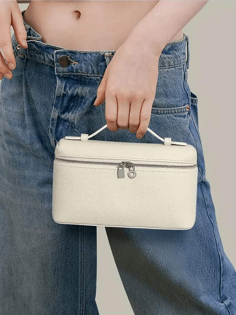 Structured Top Handle Crossbody Bag