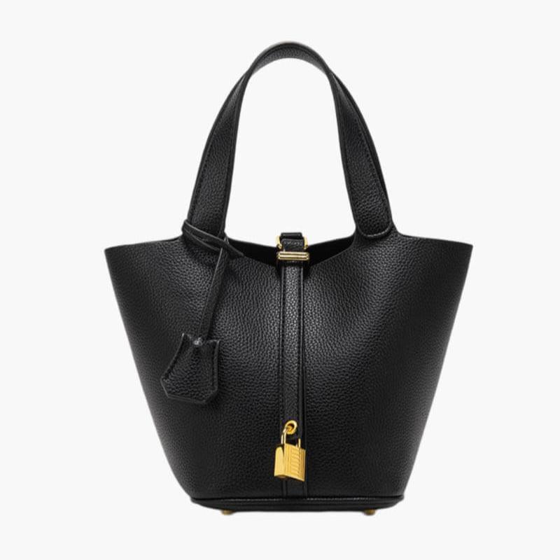 Classic Bucket Faux Suede Bag