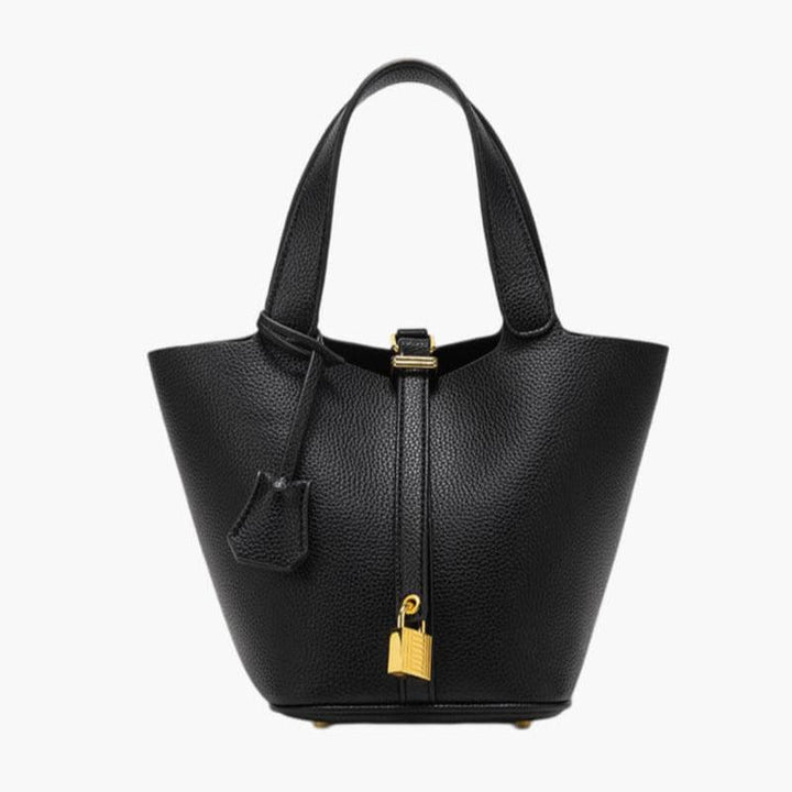 Classic Bucket Faux Suede Bag