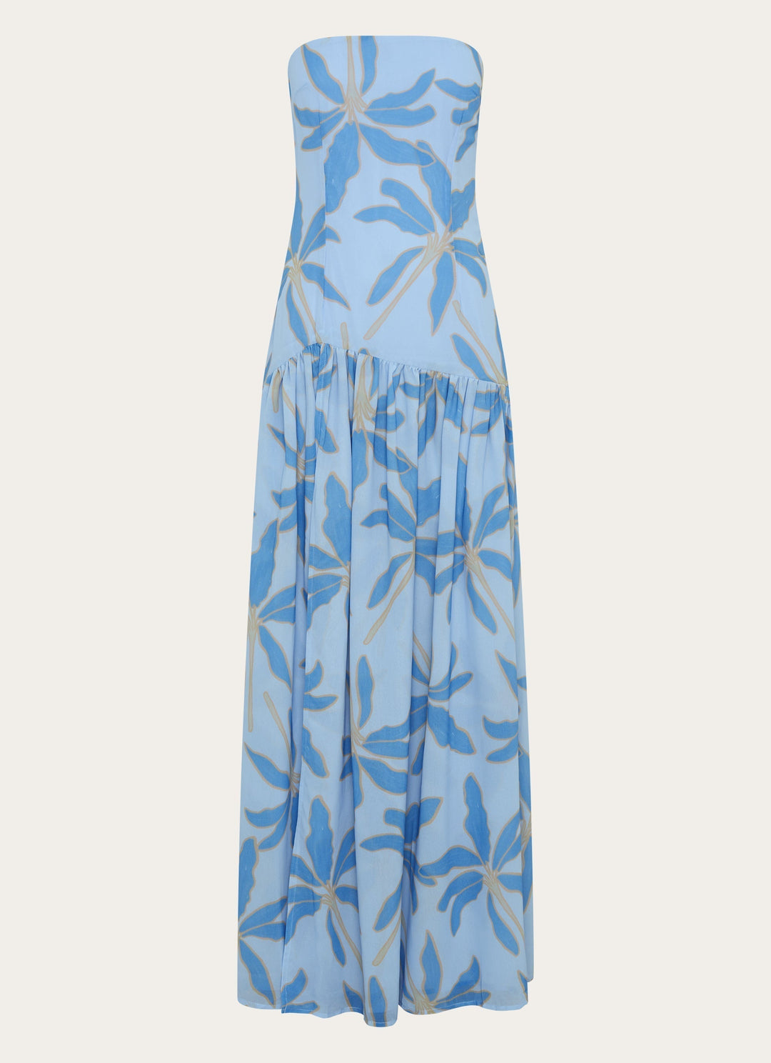 Eden Strapless Maxi Dress Blue