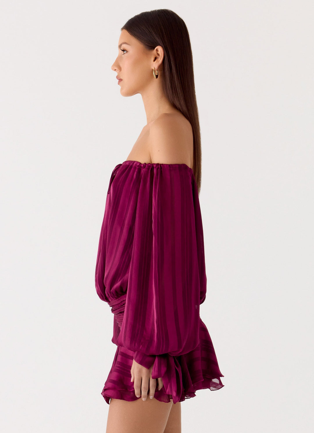 Eira Balloon Sleeve Mini Dress