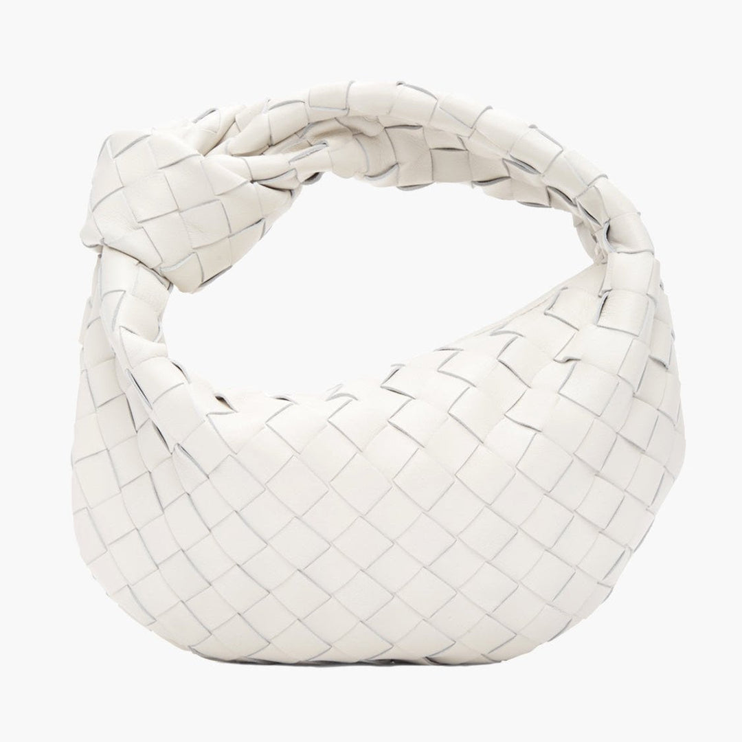 Mini Woven Faux Suede Bag