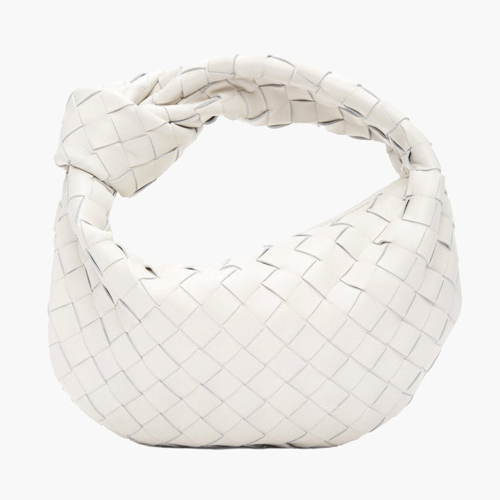 Mini Woven Faux Suede Bag