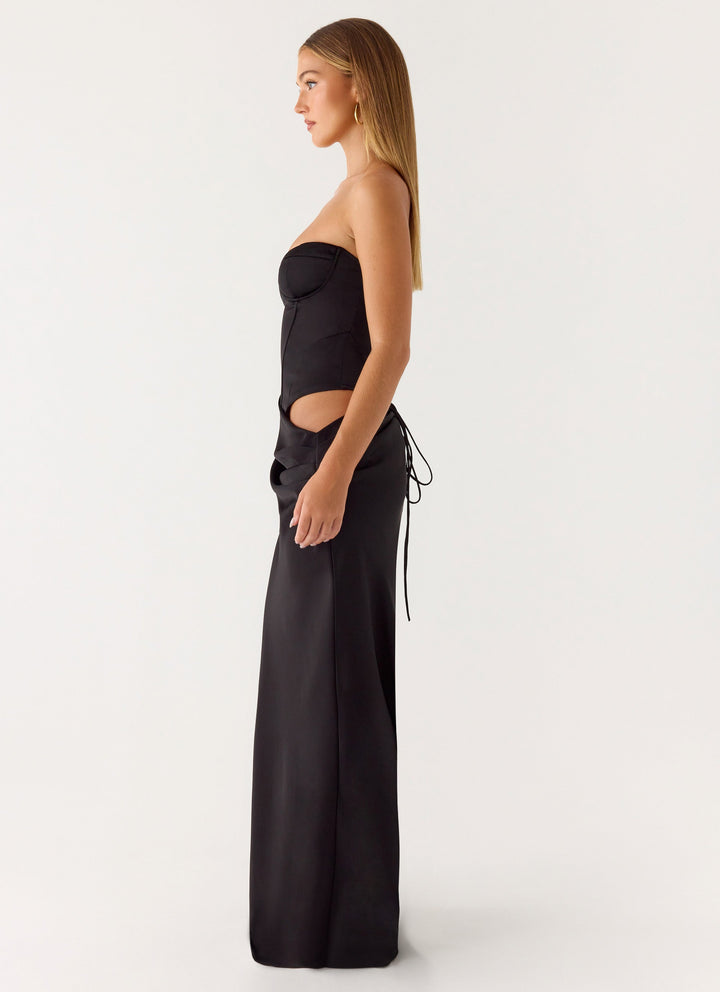 Emory Corset Maxi Dress Black