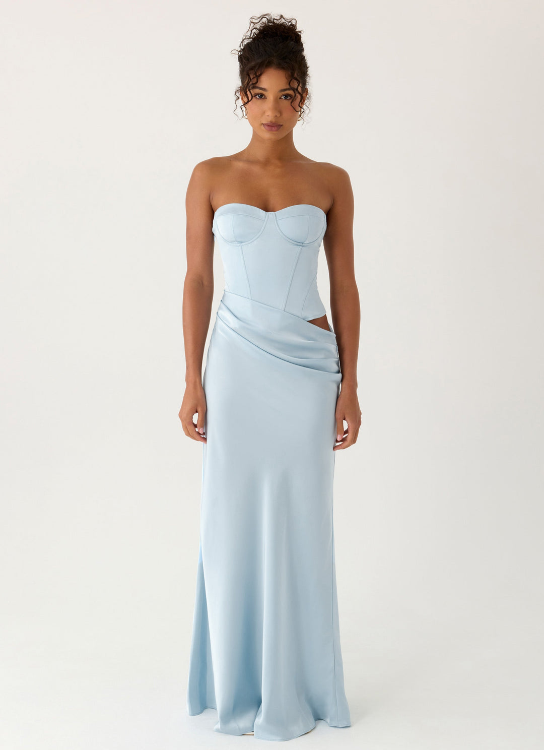 Emory Corset Maxi Dress Blue