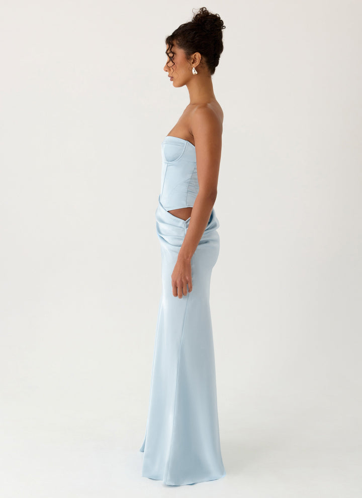 Emory Corset Maxi Dress Blue