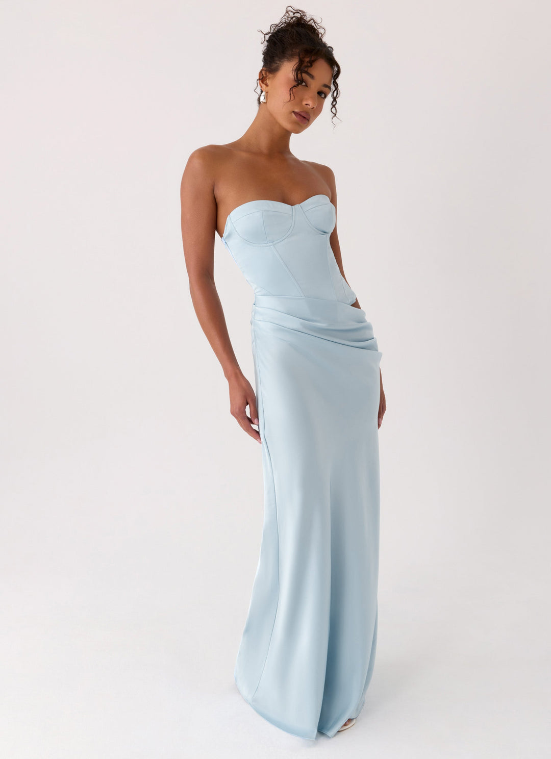 Emory Corset Maxi Dress Blue