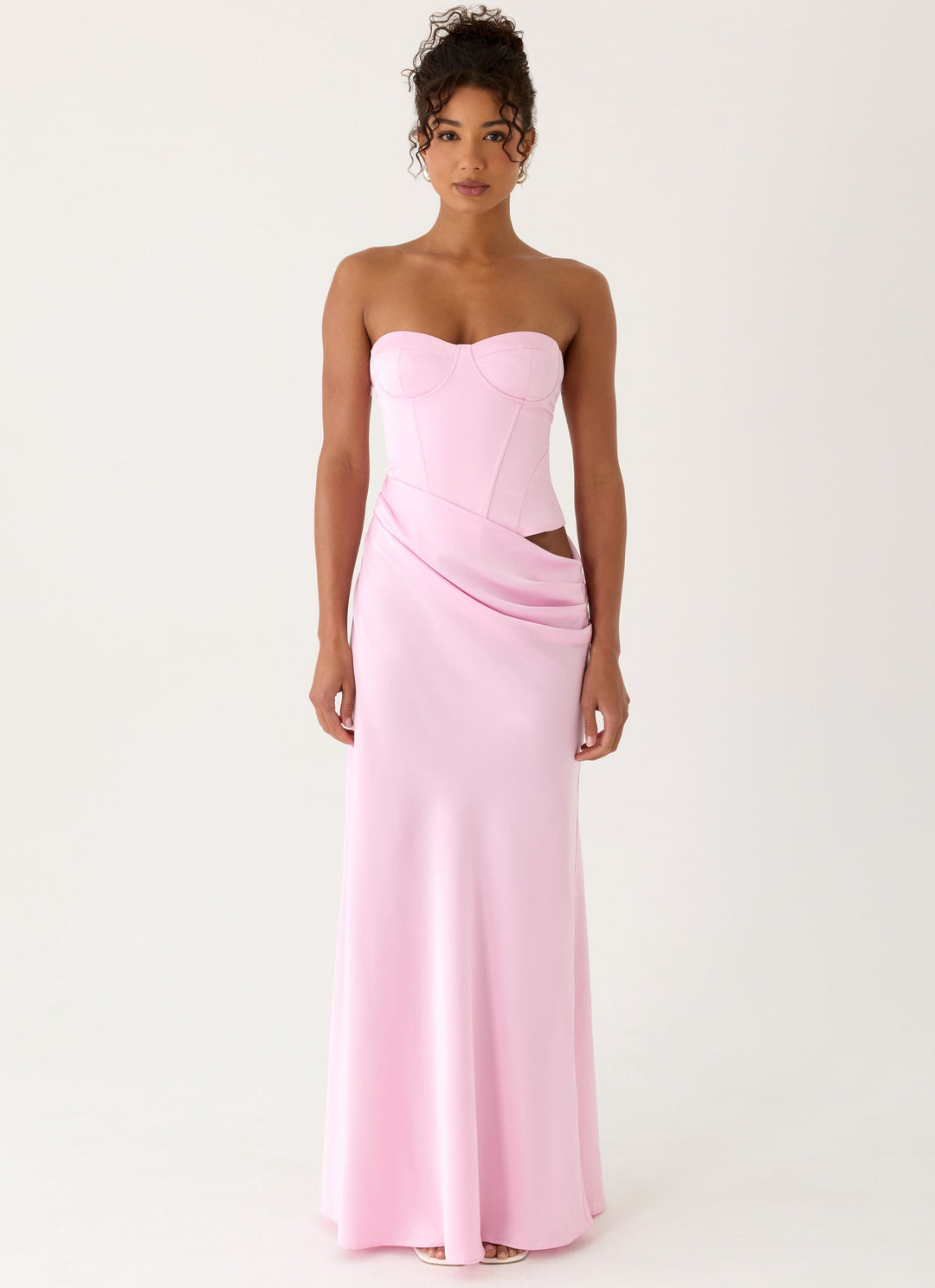 Emory Corset Maxi Dress Pink