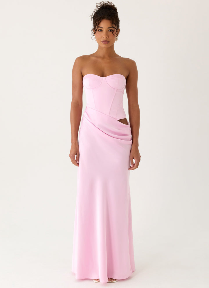 Emory Corset Maxi Dress Pink