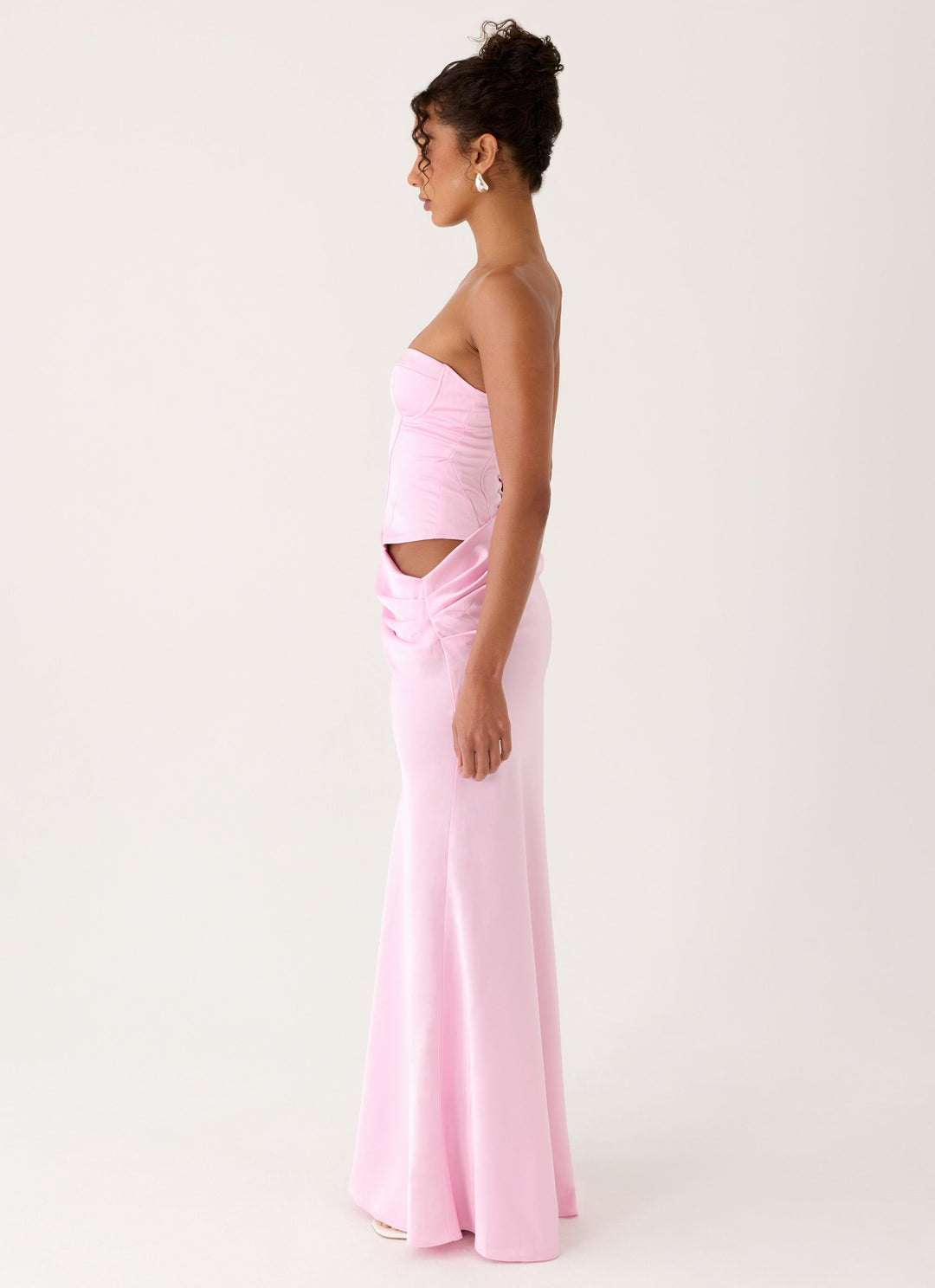 Emory Corset Maxi Dress Pink