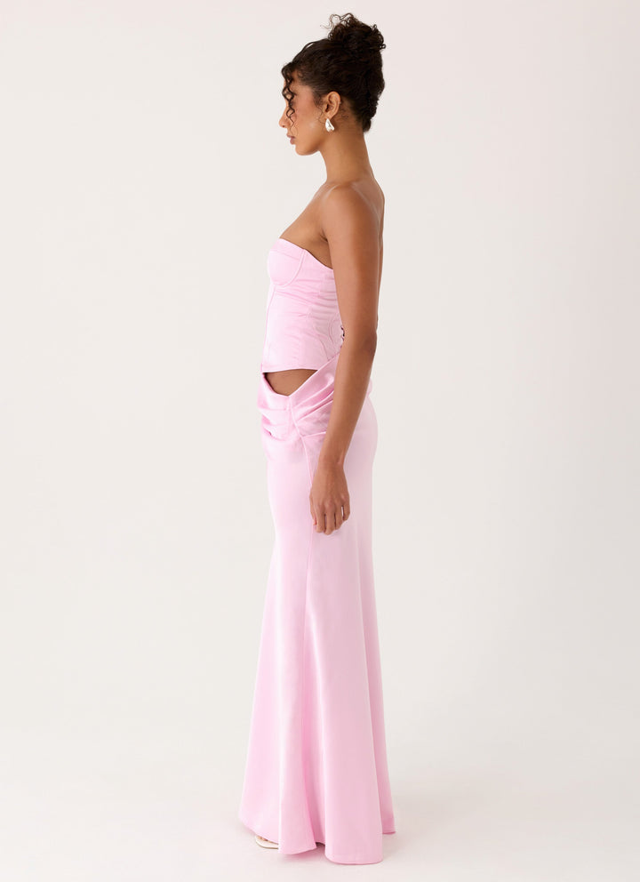 Emory Corset Maxi Dress Pink