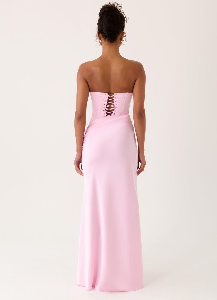 Emory Corset Maxi Dress Pink
