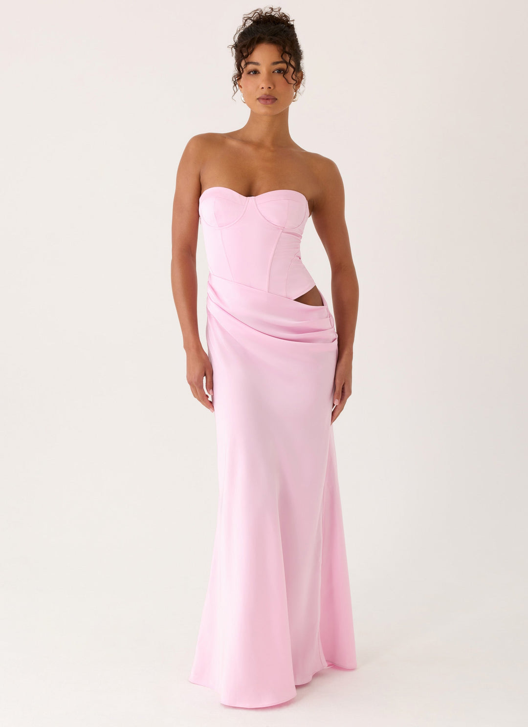 Emory Corset Maxi Dress Pink