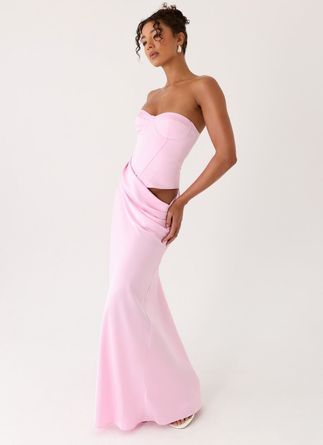 Emory Corset Maxi Dress Pink