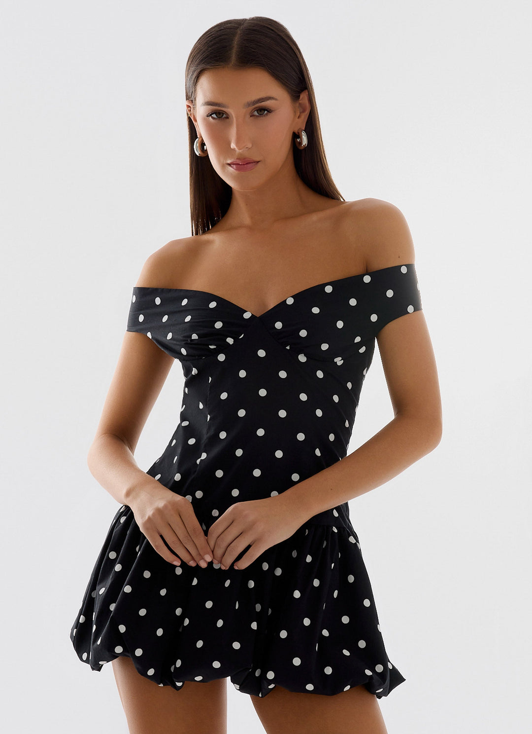 Endless Romance Mini Dress Black Polkadot