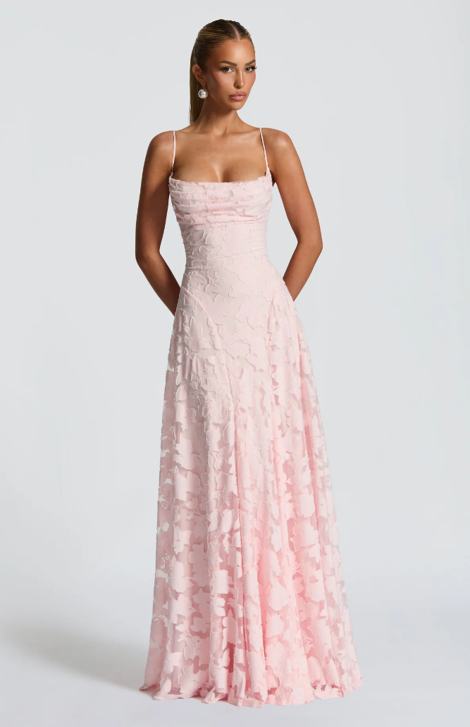 Women's Lace Column Maxi Dress | Elegant Figure-Hugging Evening Gown