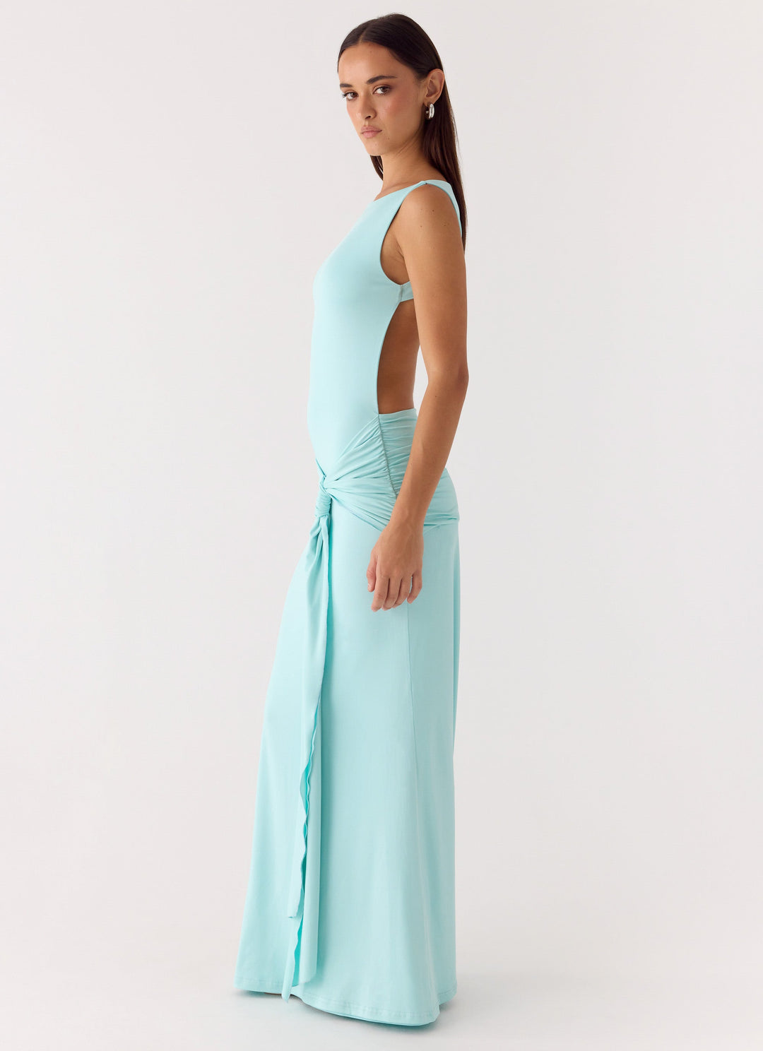 Fault Line Maxi Dress Aqua