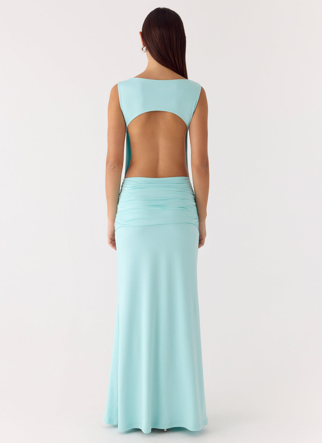 Fault Line Maxi Dress Aqua