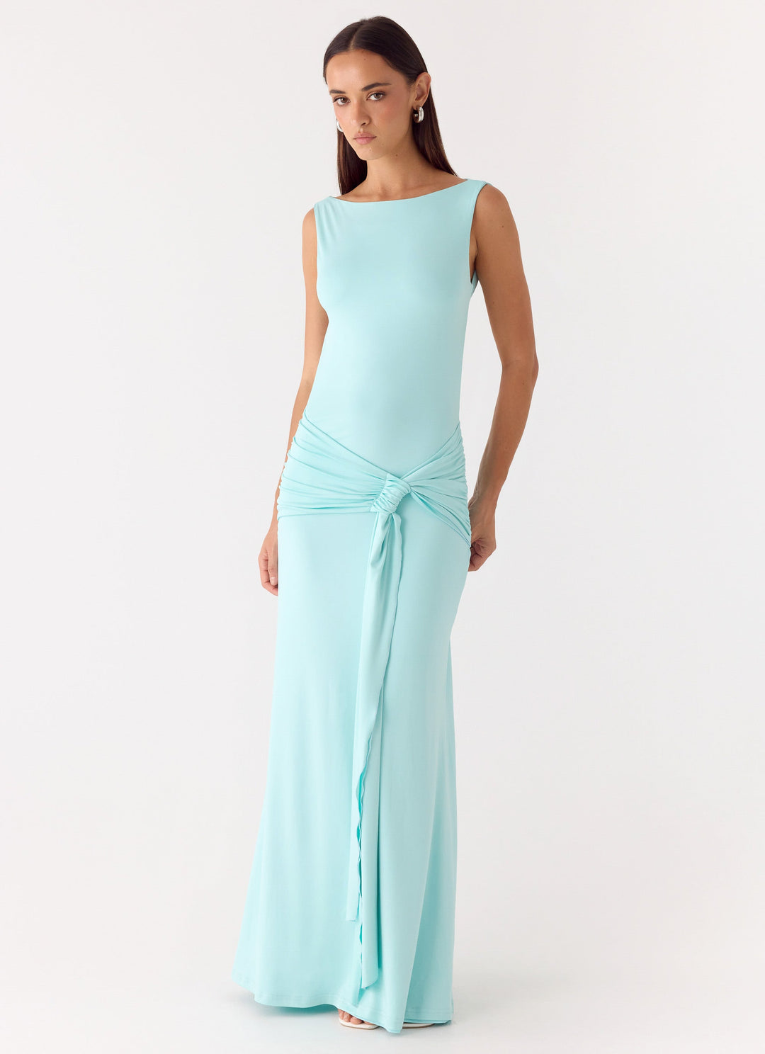 Fault Line Maxi Dress Aqua