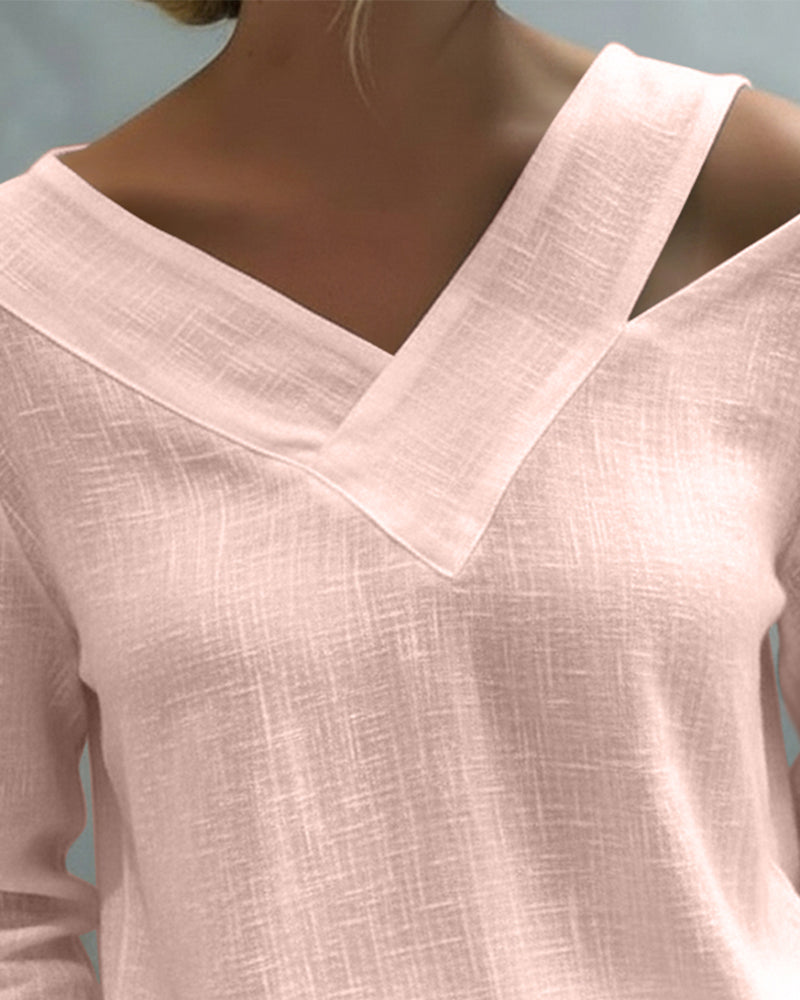 Fluid Top | Asymmetrical Blouse for Women | Elegant Draped Design